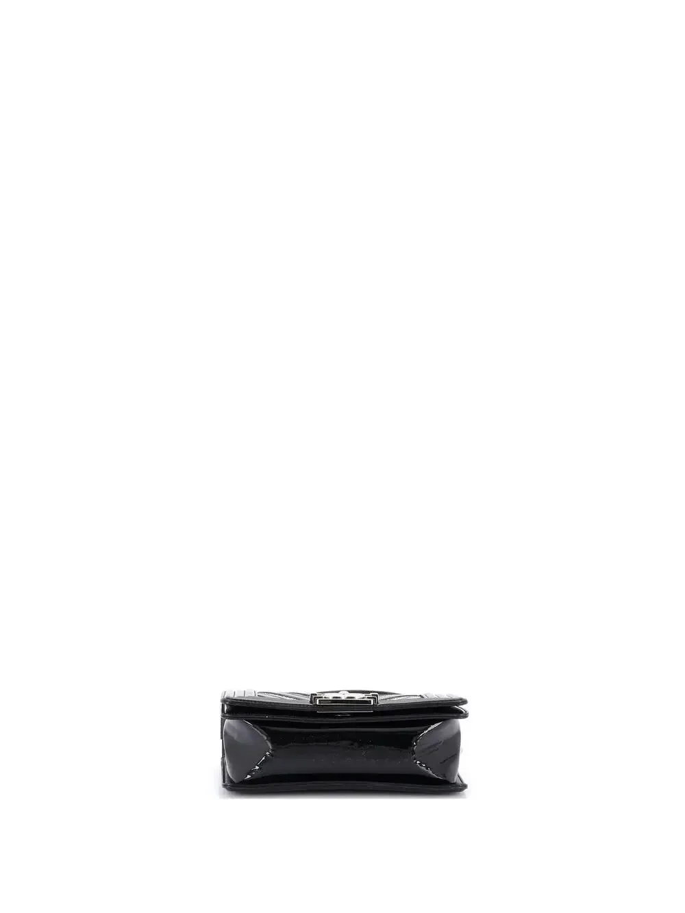 Chanel Boy Flap Bag Chevron Patent With #254478C36B